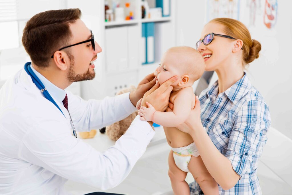 Baby at the dentist